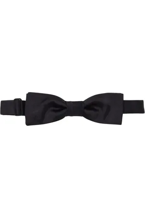 Dolce & Gabbana Accessoires, Heren, Zwart, ONE Size, Luxe Zwarte Zijden Stropdas