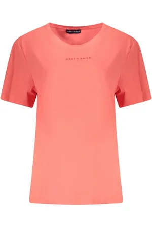 North Sails Tops, Dames, Roze, M, Roze Reliëf Logo T-Shirt