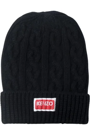 Kenzo Accessoires, Heren, Blauw, ONE Size, Geborduurde Logo Streetwear Hoed