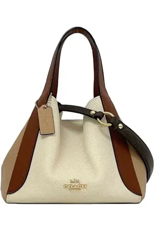 Coach Pre-owned, Dames, Wit, ONE Size, Leer, Tweedehands leren handtassen