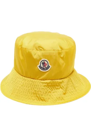 Moncler Pre-owned, Dames, Geel, ONE Size, Nylon, Pre-owned Fabric hats