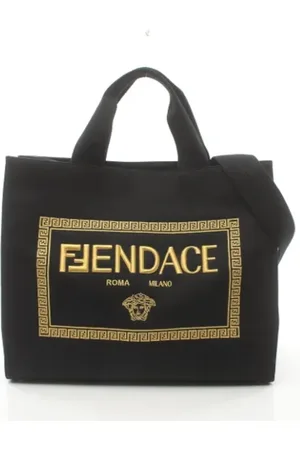 Fendi Pre-owned, Dames, Zwart, ONE Size, Pre-owned Canvas fendi-bags