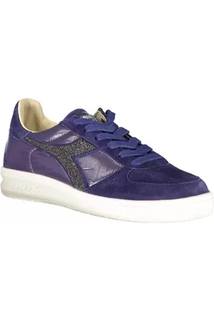 Diadora Schoenen, Dames, Blauw, 37 EU, Paarse Glitter Sneakers voor Vrouwen