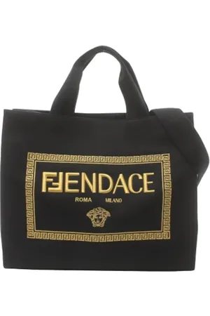 Fendi Pre-owned, Dames, Zwart, ONE Size, Pre-owned Canvas fendi-bags