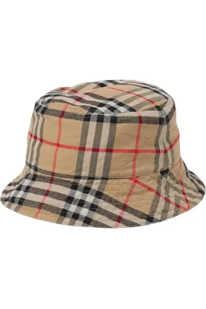 Burberry Accessoires, Heren, , M, Katoen, Vintage Check Bucket Hat