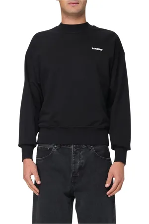 BARROW Sweatshirts & Hoodies, Heren, Zwart, M, Katoen, Beige Sweatshirt Relaxte Pasvorm