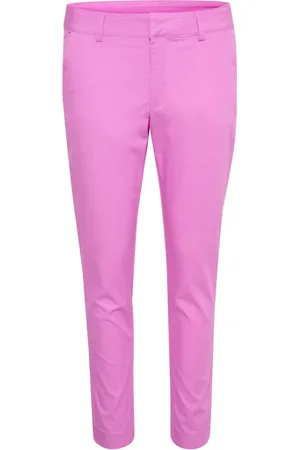 Kaffe Broeken, Dames, Roze, M, Chino Pant in Cyclamen