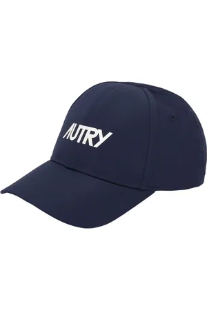 Autry Accessoires, Heren, Blauw, ONE Size, Katoen, Pet met Wit Logo