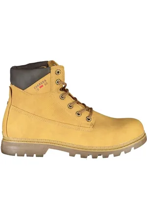 Carrera Schoenen, Heren, Geel, 44 EU, Polyester, Gele Veterschoenen met Logodetail