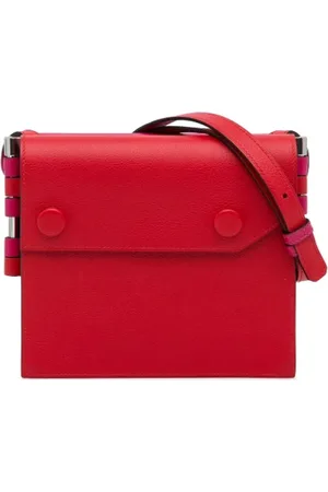 Hermès Pre-owned, Dames, Rood, ONE Size, Leer, Pre-owned Leather crossbody-bags
