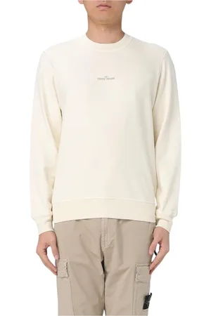 Stone Island Sweatshirts & Hoodies, Heren, , S, Katoen, Blauwe Crew Neck Sweatshirt Moderne Stijl