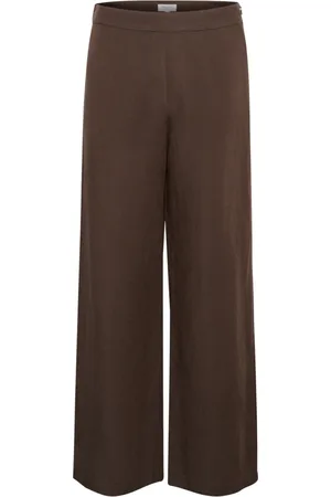 Part Two Broeken, Dames, Bruin, L, Wijde Pijp Bracken Broek