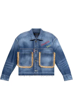 Dsquared2 Jassen, Dames, Blauw, S, Denim, Denim jack Summer Lovers