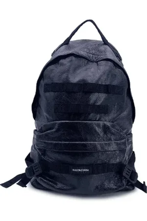Balenciaga Pre-owned, Dames, Zwart, ONE Size, Katoen, Pre-owned Leather backpacks