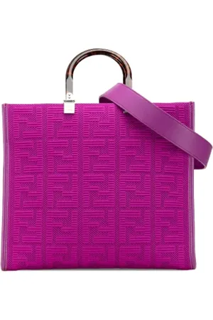 Fendi Pre-owned, Dames, Paars, ONE Size, Pre-owned Canvas fendi-bags