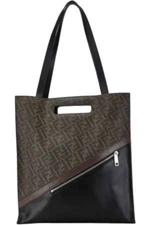 Fendi Pre-owned, Dames, Bruin, ONE Size, Pre-owned Canvas fendi-bags