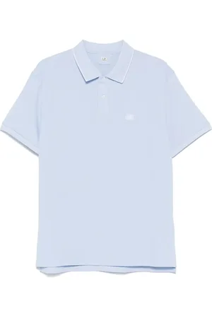 C.P. Company Tops, Heren, Blauw, L, Cerulean Polo T-shirt