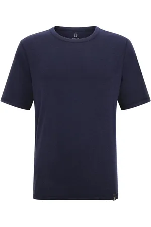 Boggi Milano Tops, Heren, Blauw, M, Katoen, Katoen EN Viscose Jersey T-Shirts