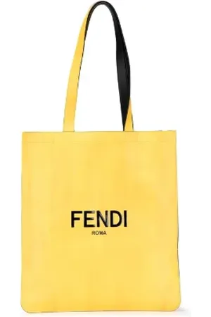 Fendi Pre-owned, Dames, Geel, ONE Size, Leer, Pre-owned Leather totes