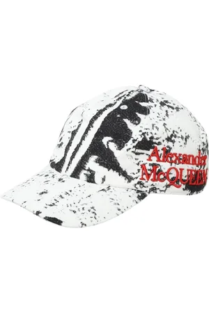 Alexander McQueen Accessoires, Heren, Wit, M, Witte Baseballpet
