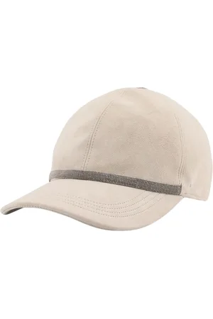 Brunello Cucinelli Accessoires, Heren, , M, Baseball Cap met Strass Detail