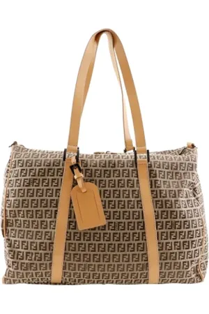 Fendi Pre-owned, Dames, Bruin, ONE Size, Leer, Pre-owned Canvas travel-bags
