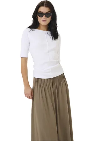 My Essential Wardrobe Tops, Dames, Wit, XS, Katoen, Heldere Witte Blouse Top & T-Shirt