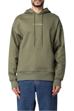 Daily paper Sweatshirts & Hoodies, Heren, Groen, L, Katoen, Groene Hoodie Stijlvol Comfortabel Casual Sweatshirt