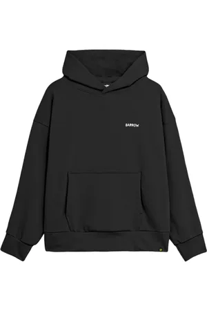 BARROW Sweatshirts & Hoodies, Heren, Zwart, XS, Katoen, Zwarte hoodie met Teddy design