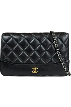 CHANEL Pre-owned, Dames, Zwart, ONE Size, Leer, Tweedehands leren portemonnees