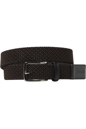 Hogan Accessoires, Heren, Zwart, 90 CM, Klassiek Zwart Stretch Riem Casual Ontwerp