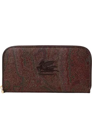 Etro Accessoires, Heren, Bruin, ONE Size, Bruine Paisley Portemonnee