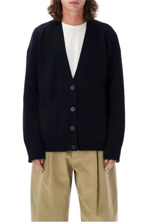 STUDIO NICHOLSON Truien, Heren, Blauw, L, Wol, Navy Gebreide Vest Aw 24
