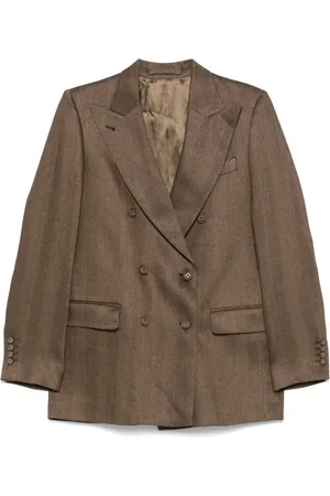 OFFICINE GENERALE Jassen, Dames, Bruin, M, Herringbone Toffee/Black Jas