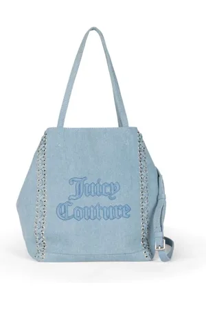Juicy Couture Tassen, Dames, Blauw, ONE Size, Katoen, Scarlette Medium Shopping Katoen Denim