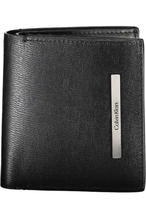Calvin Klein Accessoires, Heren, Zwart, ONE Size, Leer, Elegante Bifold Portemonnee met RFID-blokkering