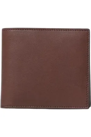 Thom Browne Accessoires, Heren, Bruin, ONE Size, Leer, Heren Leren Portemonnee