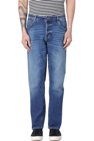 PT Torino Jeans, Heren, Blauw, W32, Katoen, Comfortabele Straight Leg Jeans
