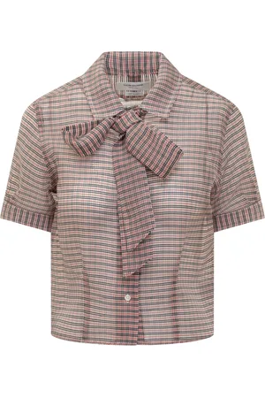 Thom Browne Blouses & Shirts, Dames, Veelkleurig, M, Tucked Blouse