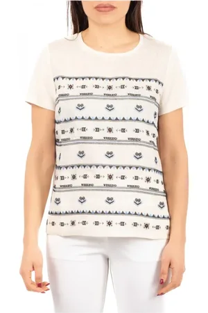 Max Mara Tops, Dames, Wit, L, Casual T-shirt