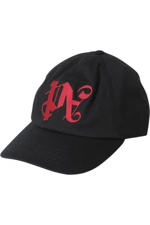 Palm Angels Accessoires, Heren, Zwart, ONE Size, Katoen, Zwarte Baseballpet Stijlvol Accessoire