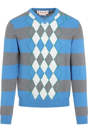 Marni Truien, Heren, Blauw, S, Katoen, Blauwe Trui voor Mannen