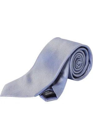 Michael Kors Accessoires, Heren, Blauw, ONE Size, Blauwe Micro Patroon Stropdas voor Mannen