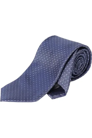 Michael Kors Accessoires, Heren, Blauw, ONE Size, Blauw Gestippeld Patroon Stropdas