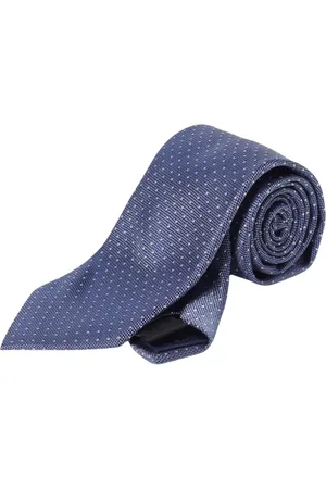 Michael Kors Accessoires, Heren, Blauw, ONE Size, Blauw Gestippeld Patroon Stropdas