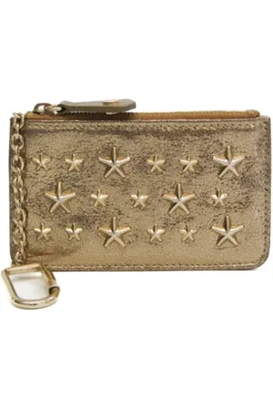 Jimmy Choo Pre-owned, Dames, Geel, ONE Size, Leer, Tweedehands leren portemonnees
