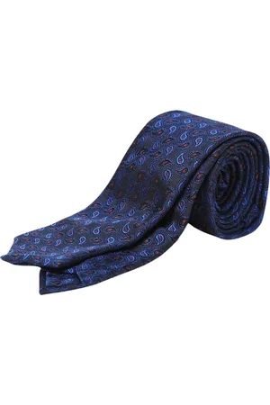 Etro Accessoires, Heren, Blauw, ONE Size, Blauwe Paisley Zijden Vlinderdas