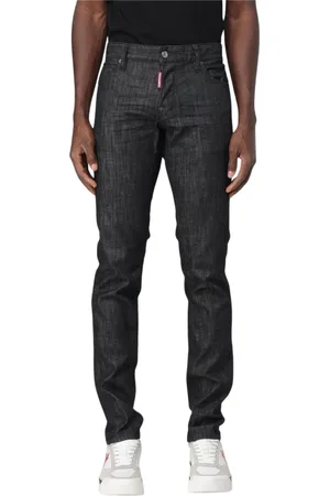 Dsquared2 Jeans, Heren, Zwart, M, Zwarte Slim Fit Skater Jeans
