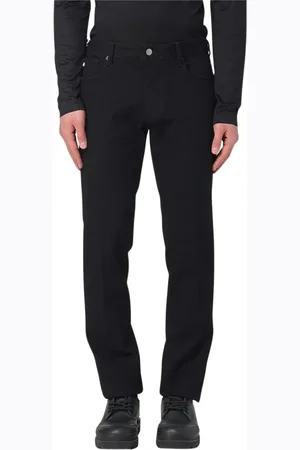 Emporio Armani Jeans, Heren, Zwart, W30, Katoen, Grijze Straight Leg Jeans Stijlvol Modern