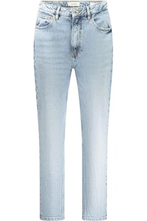 Guess Jeans, Dames, Blauw, W31, Katoen, High-Waisted Tapered Mom Jeans